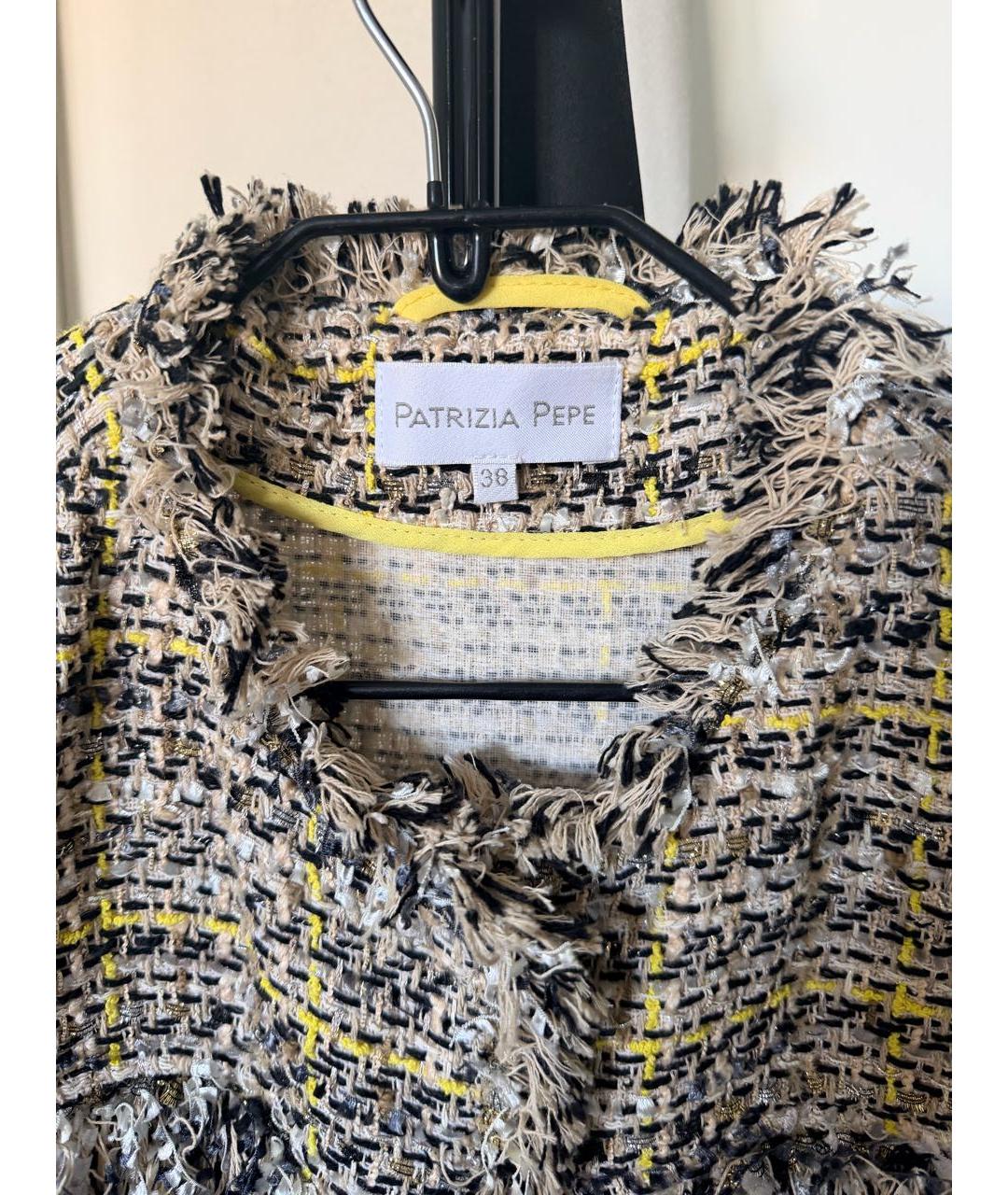 PATRIZIA PEPE Мульти твидовое пальто, фото 4