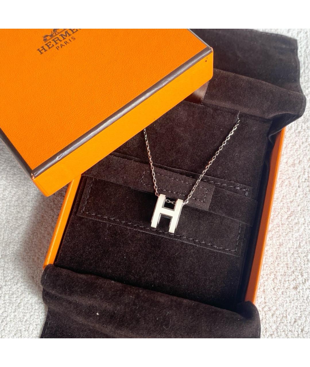 HERMES Серебряное колье, фото 2