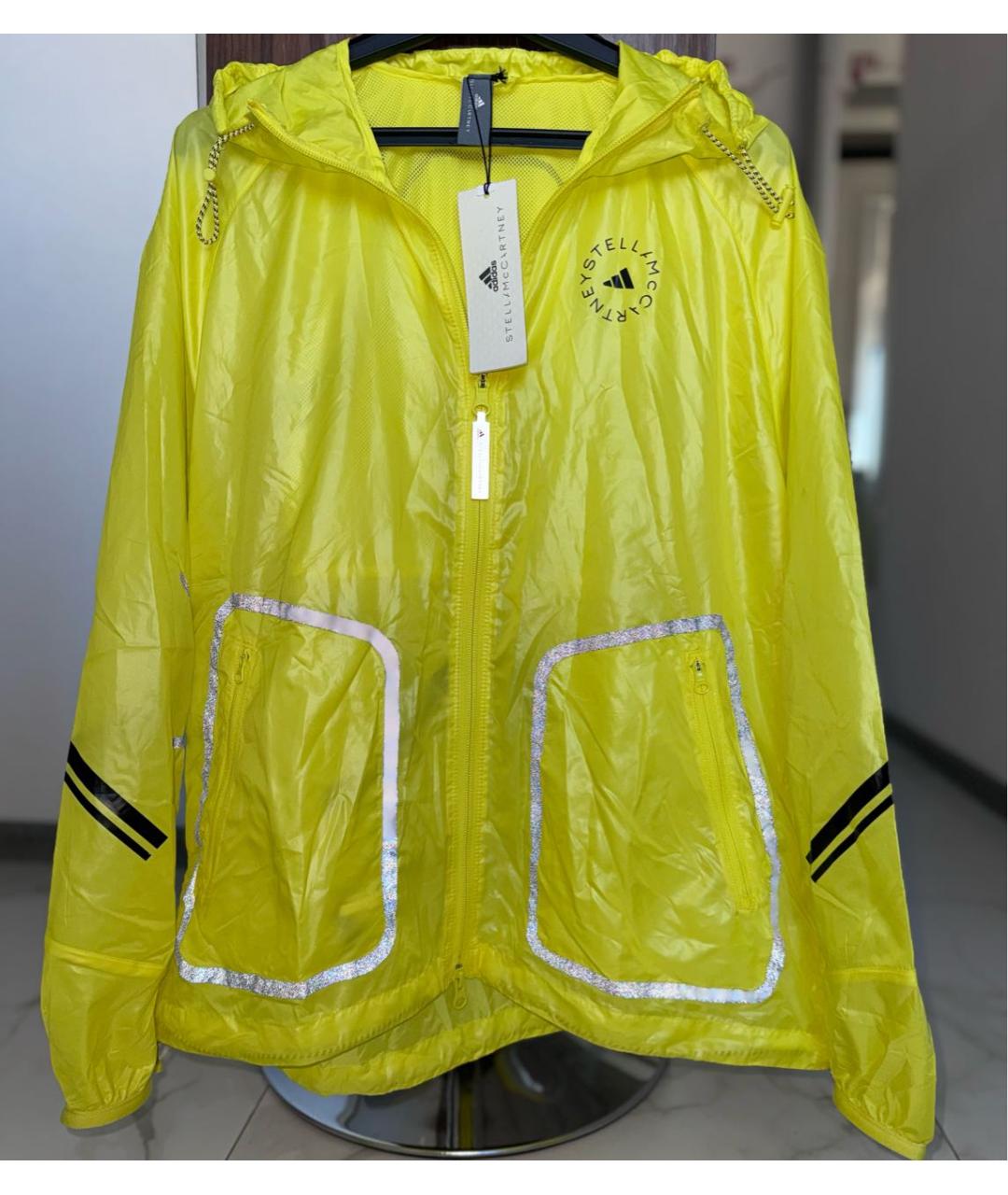 ADIDAS BY STELLA MCCARTNEY Желтая полиэстеровая куртка, фото 3