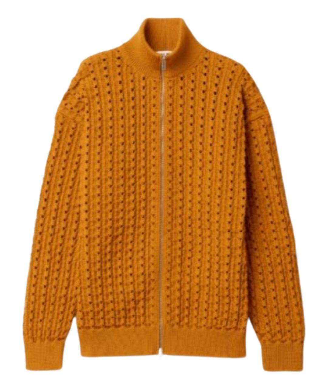 MIU MIU Оранжевый полиамидовый кардиган, фото 1