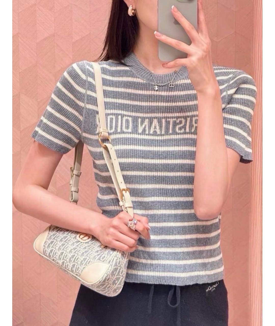 CHRISTIAN DIOR Голубая сумка через плечо, фото 5