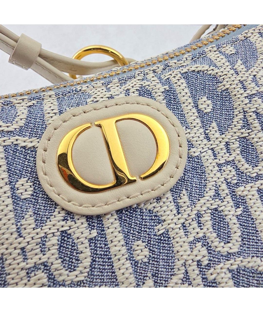 CHRISTIAN DIOR Голубая сумка через плечо, фото 3