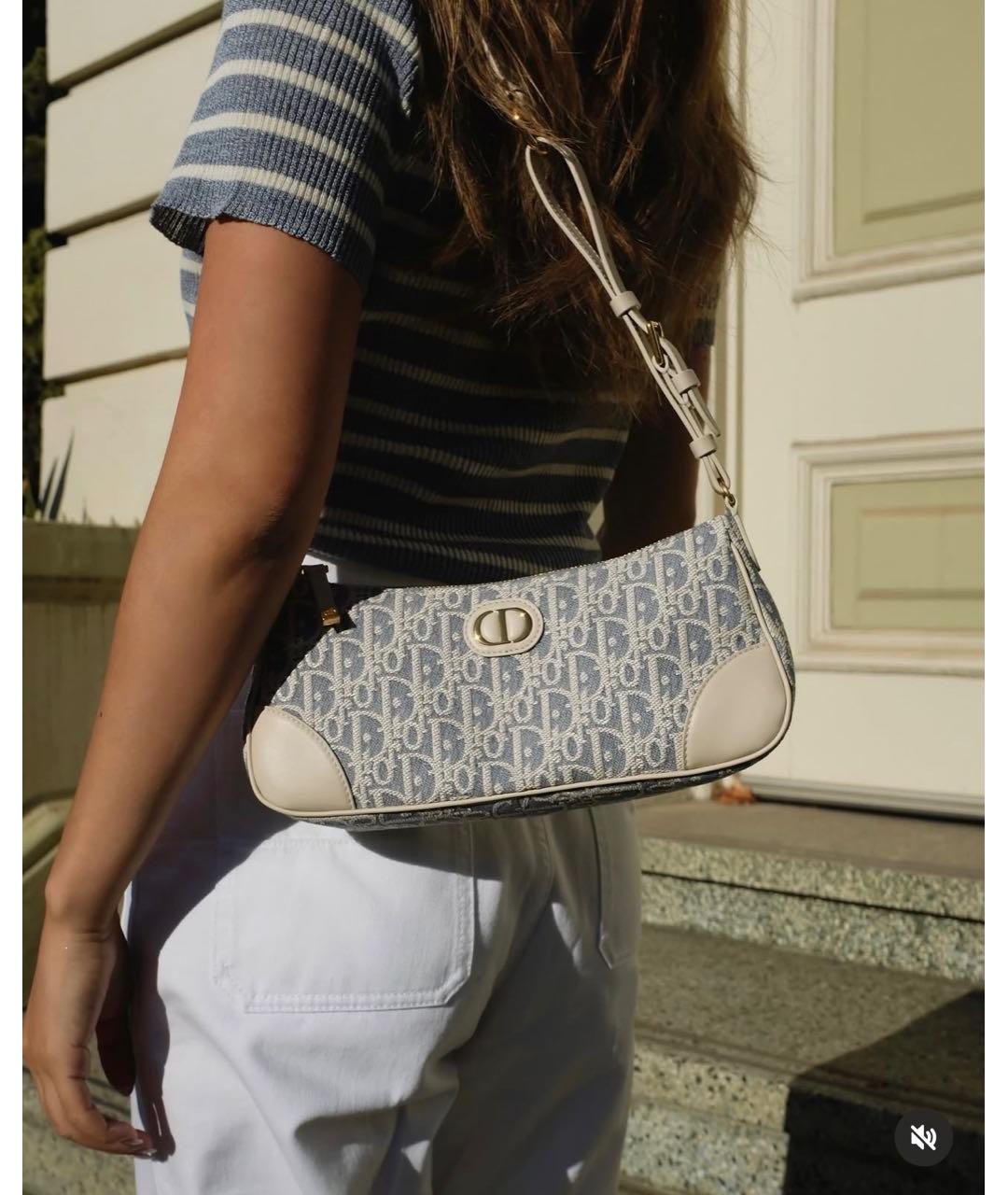 CHRISTIAN DIOR Голубая сумка через плечо, фото 6