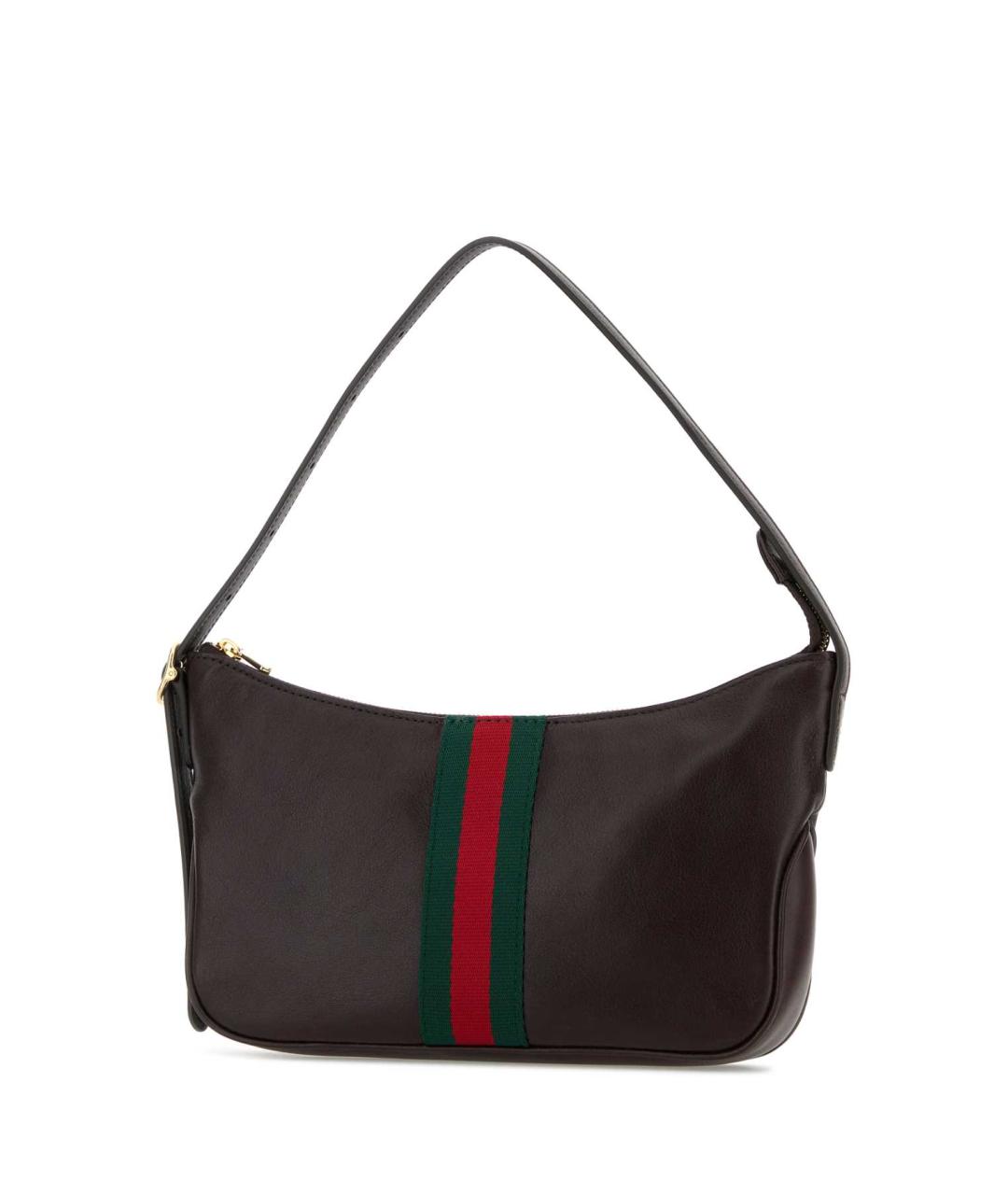 GUCCI Коричневая кожаная сумка на плечо, фото 2