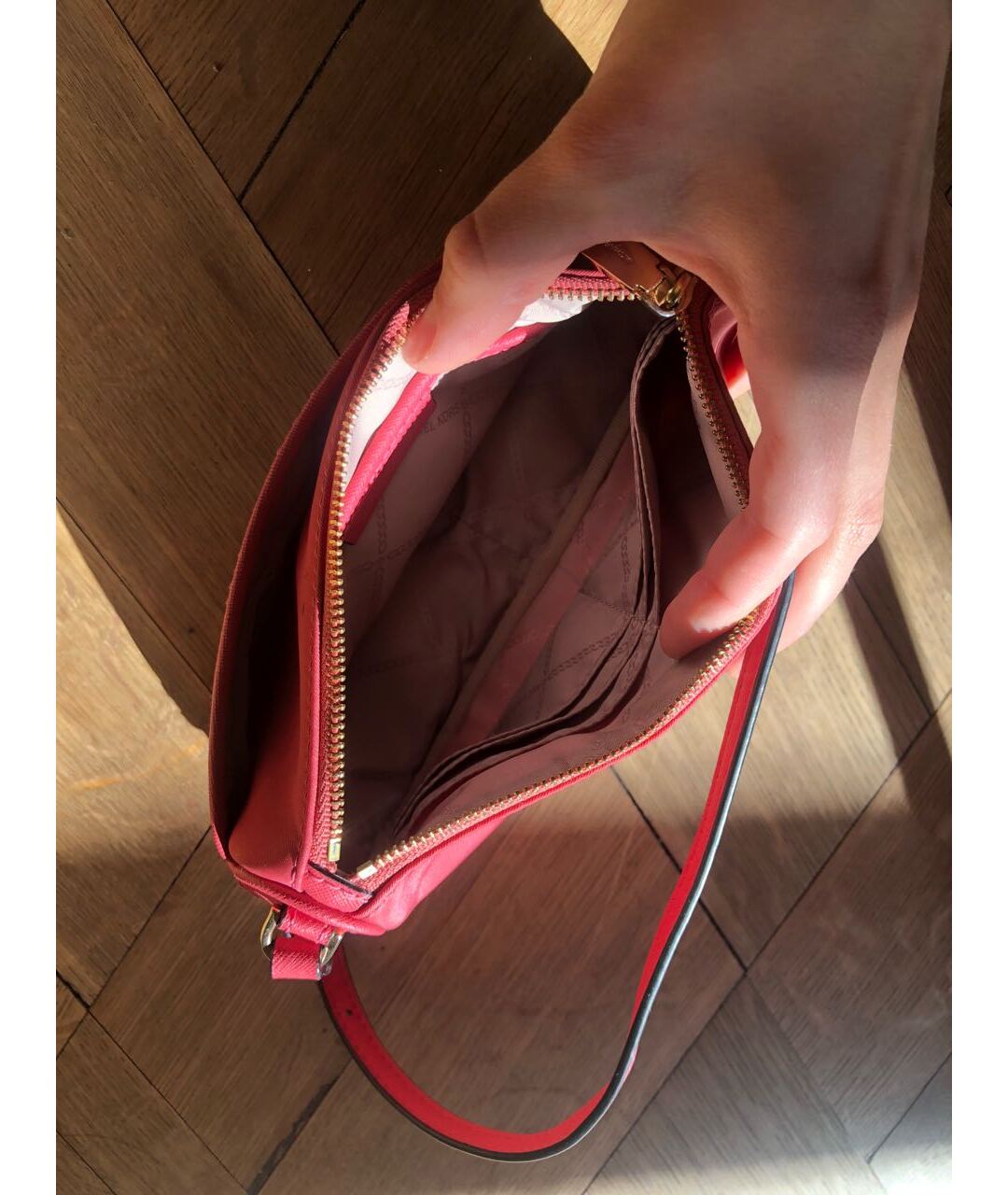 MICHAEL KORS Розовая синтетическая сумка тоут, фото 3