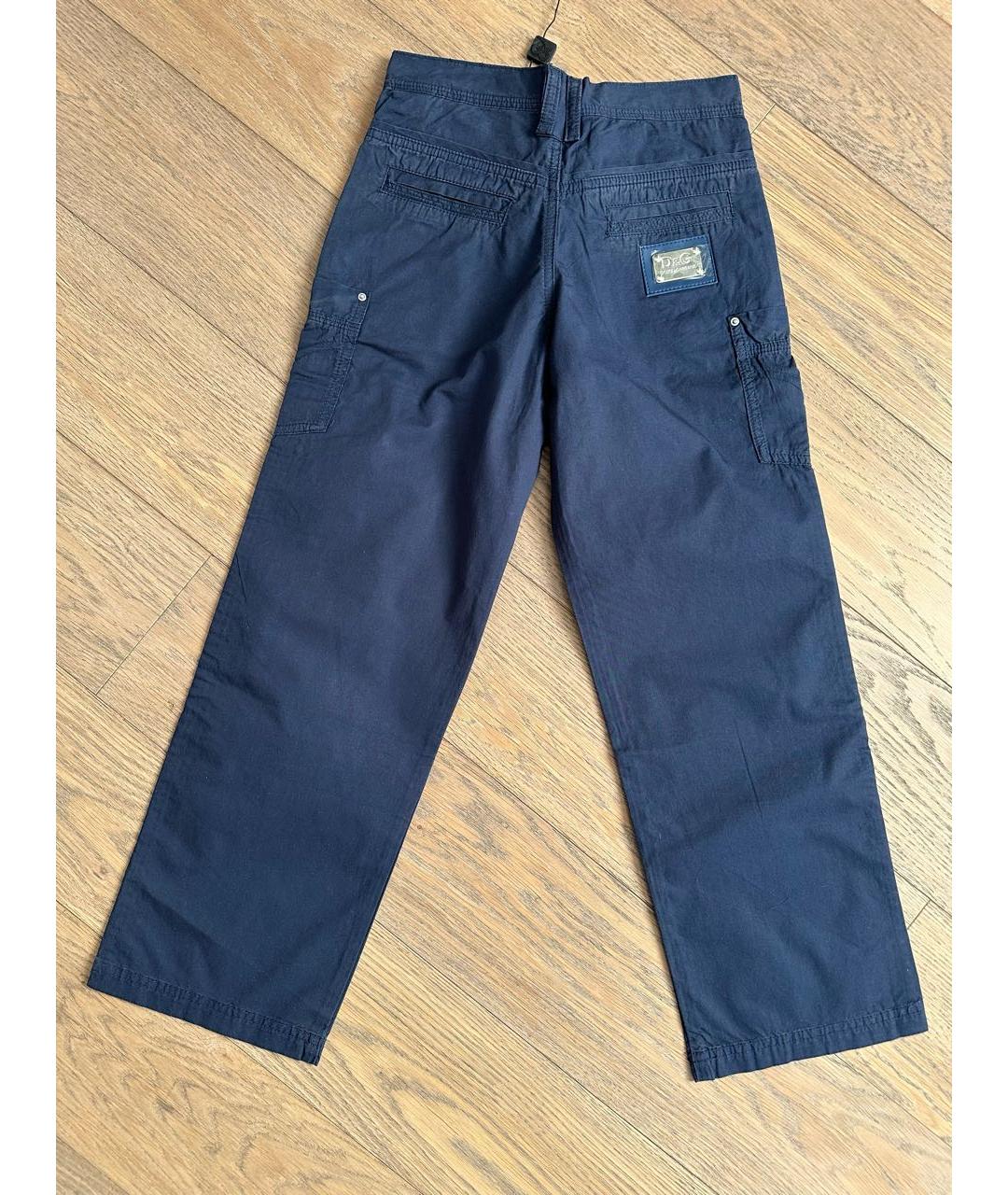 DOLCE & GABBANA KIDS Темно-синие хлопковые детские джинсы, фото 2