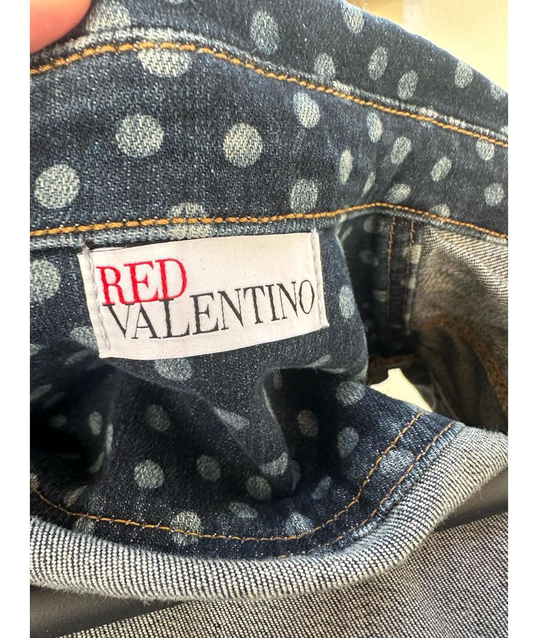 RED VALENTINO Синий хлопковый жилет, фото 3