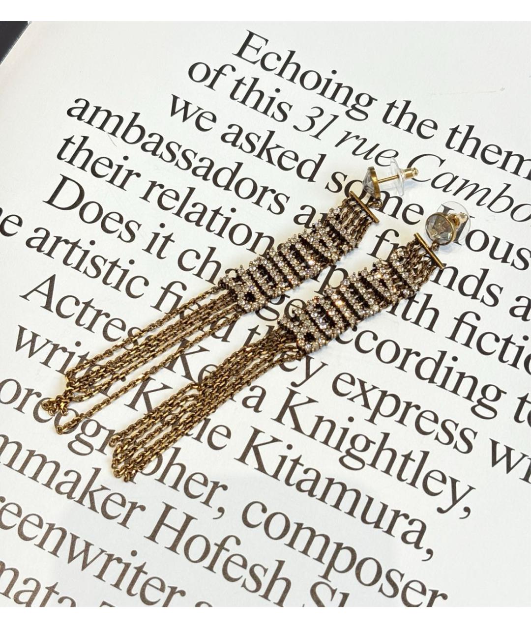 CHRISTIAN DIOR Золотые серьги, фото 4