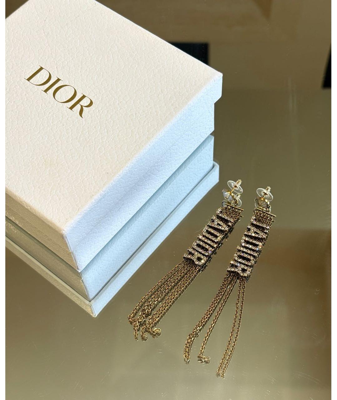 CHRISTIAN DIOR Золотые серьги, фото 3