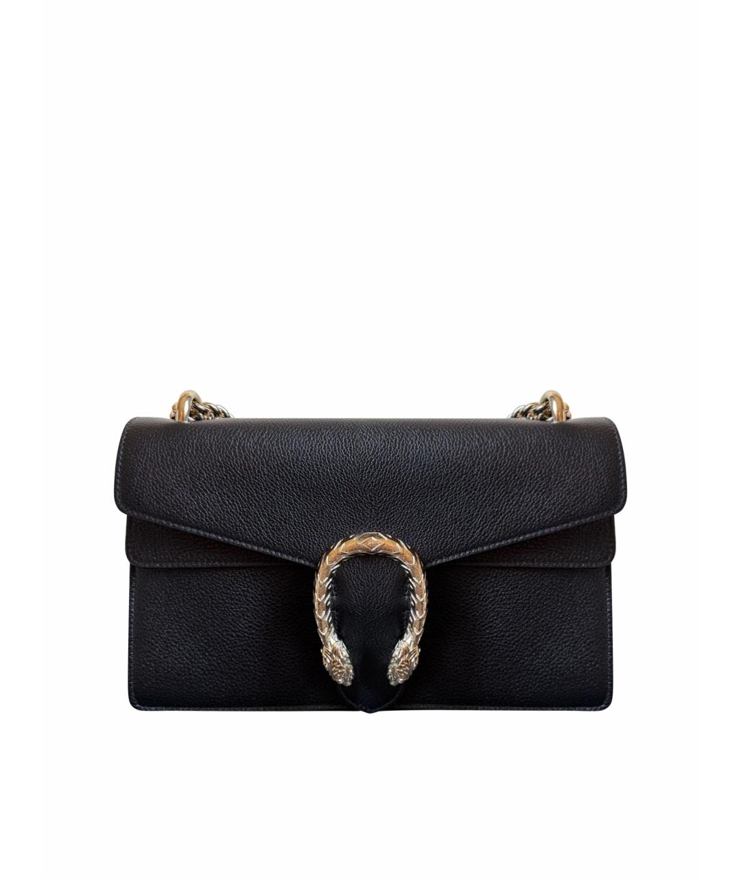 GUCCI Черная кожаная сумка через плечо, фото 1