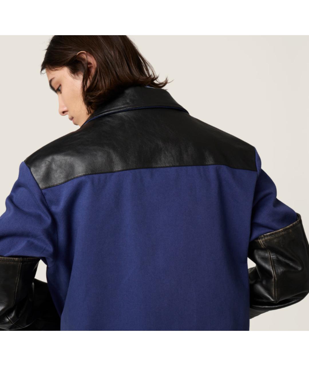 MIU MIU Синяя хлопковая куртка, фото 6