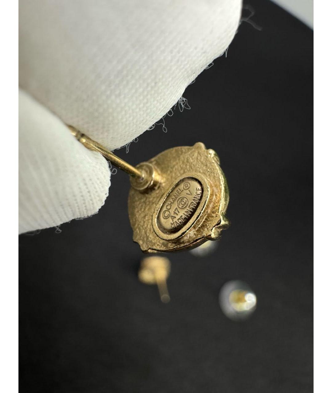 CHANEL Золотые серьги, фото 6