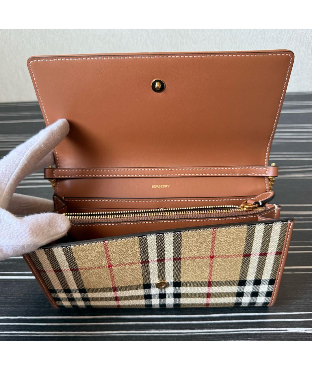 BURBERRY Коричневый кошелек, фото 5