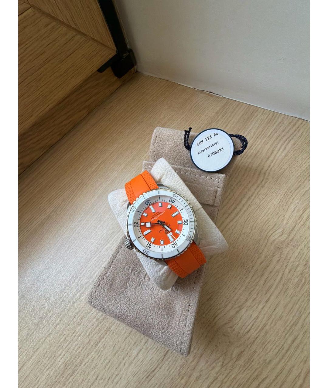 BREITLING SUPEROCEAN Оранжевое часы, фото 7