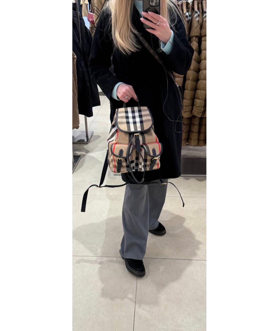 BURBERRY Бежевый рюкзак, фото 6