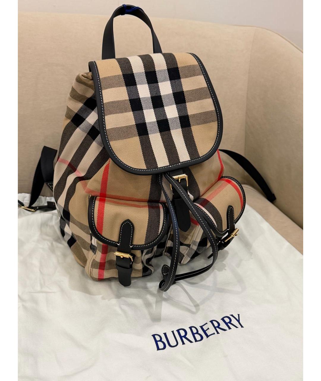 BURBERRY Бежевый рюкзак, фото 2