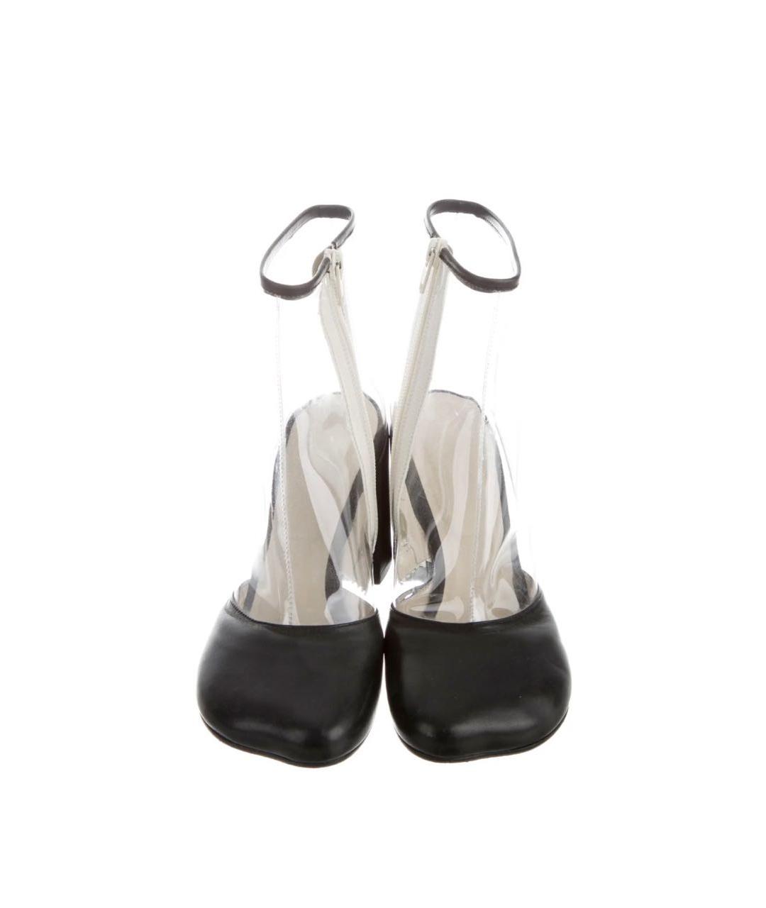 MM6 MAISON MARGIELA Черные кожаные сапоги, фото 2