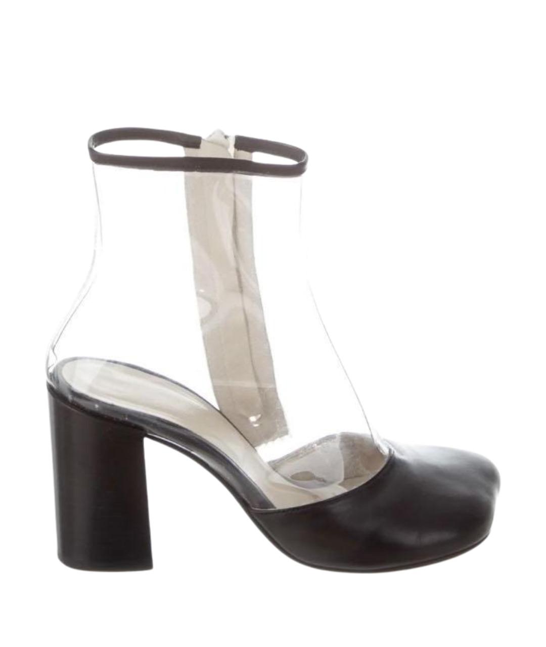 MM6 MAISON MARGIELA Черные кожаные сапоги, фото 1