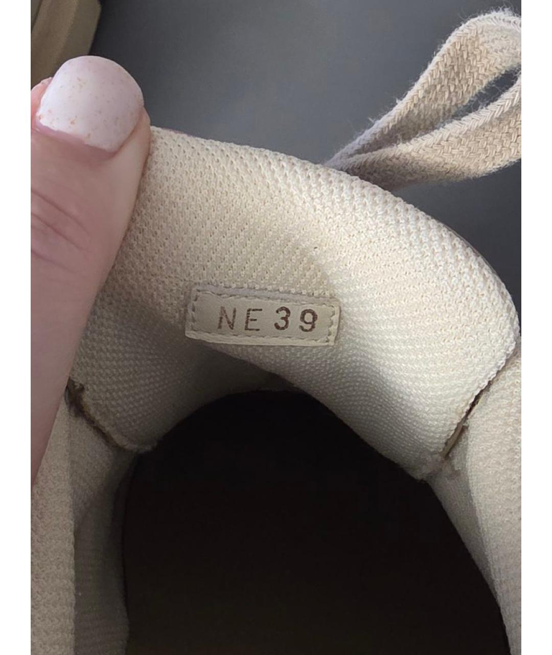 CHRISTIAN DIOR Бежевые кожаные кеды, фото 6