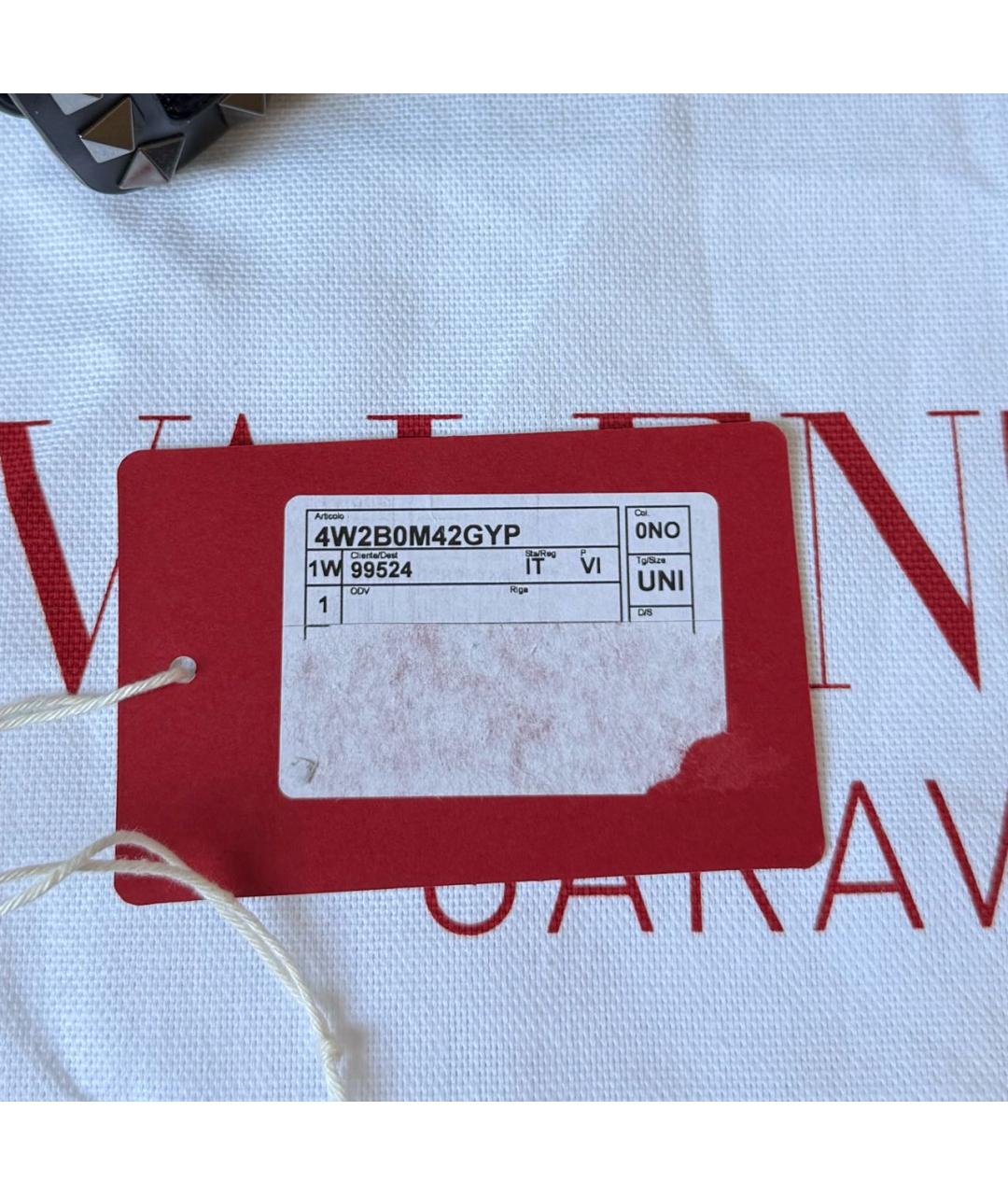 VALENTINO Черная твидовая сумка через плечо, фото 7