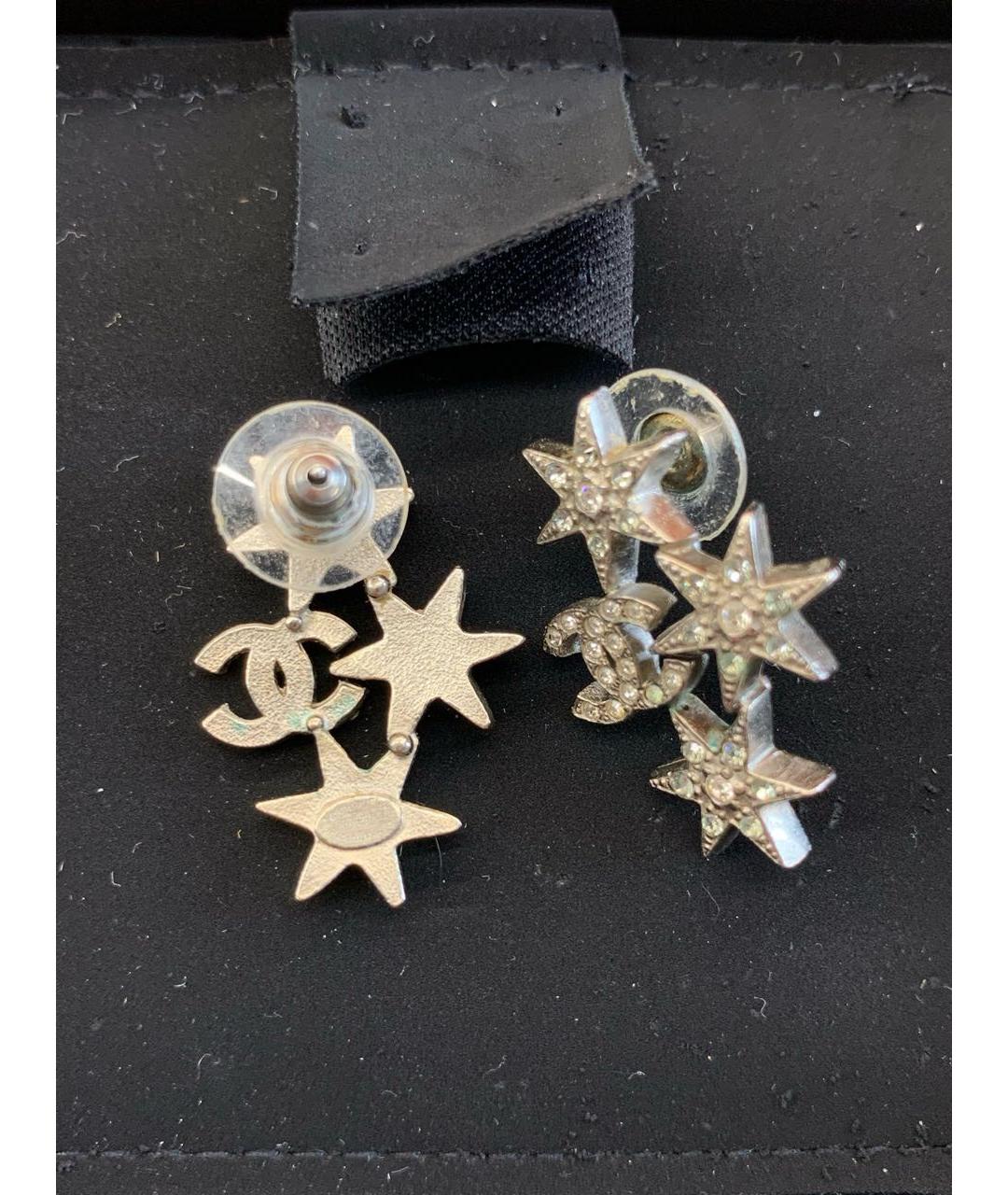 CHANEL Серебряные серьги, фото 3