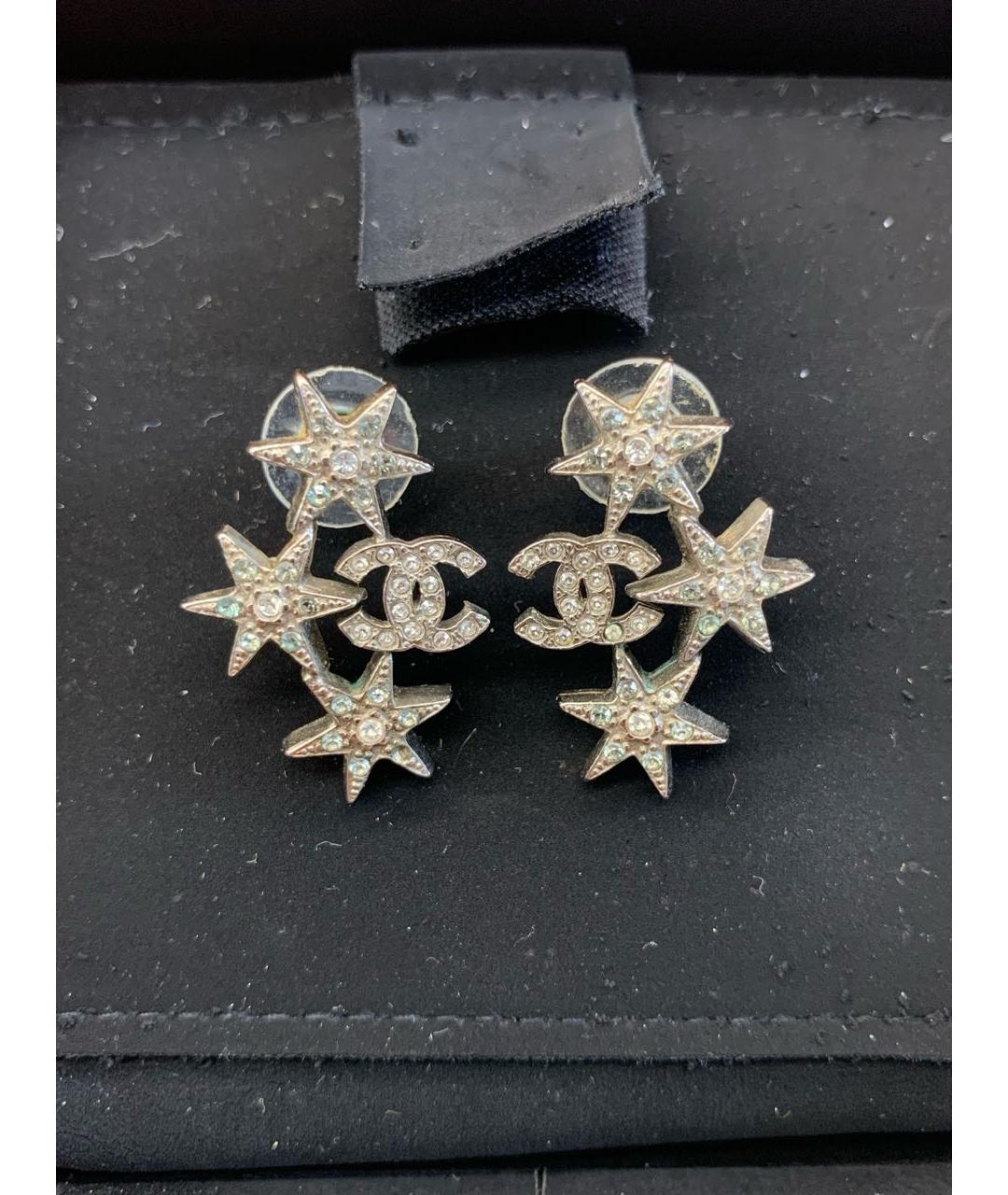 CHANEL Серебряные серьги, фото 4