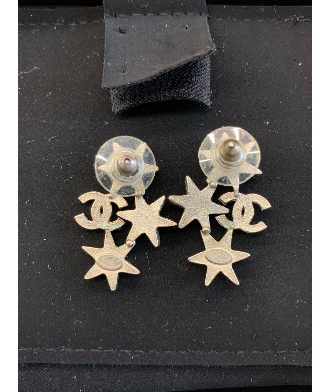 CHANEL Серебряные серьги, фото 2