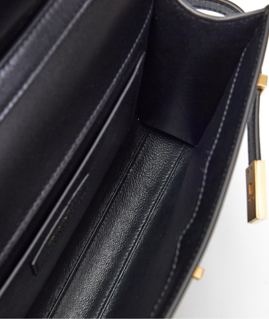 SAINT LAURENT Черная кожаная сумка через плечо, фото 7