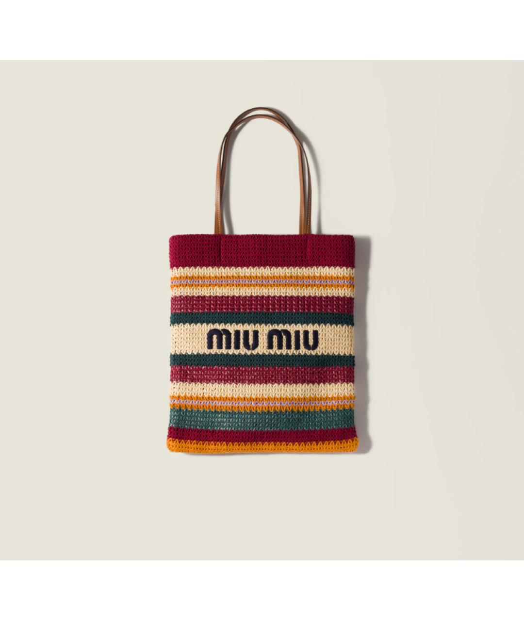 MIU MIU Мульти пелетеная сумка тоут, фото 6