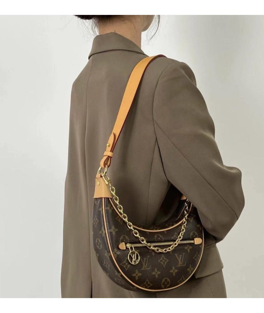 LOUIS VUITTON Коричневая сумка через плечо, фото 5