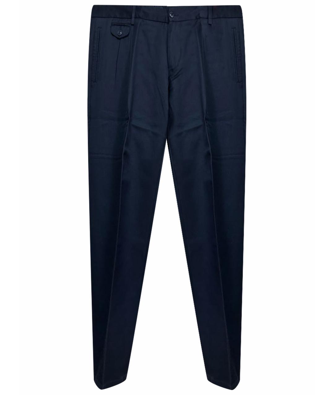 DOLCE&GABBANA Черные хлопковые повседневные брюки, фото 1