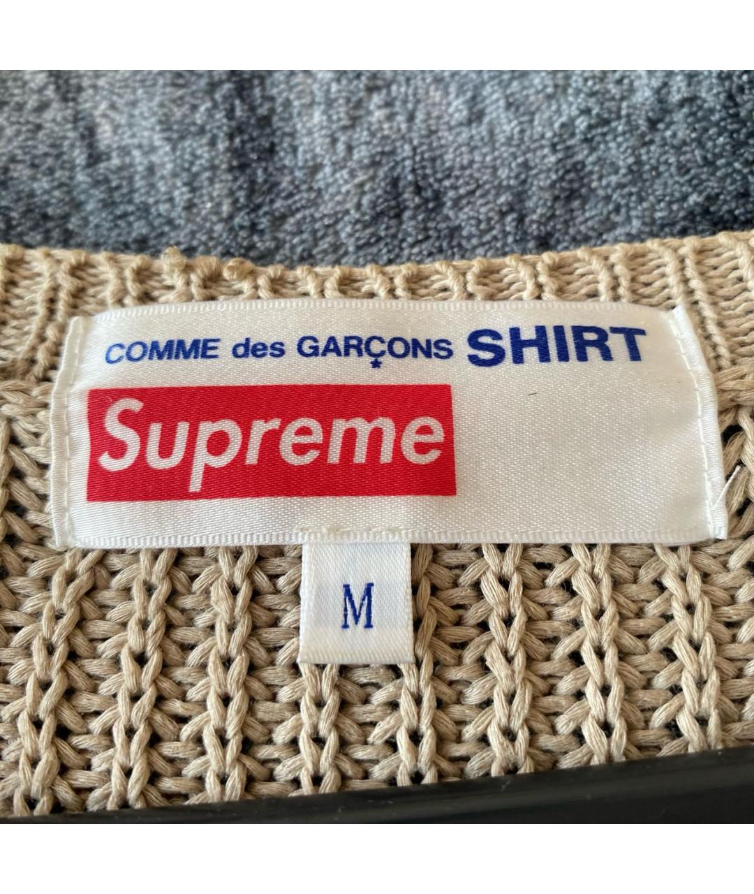 SUPREME Бежевый хлопковый джемпер / свитер, фото 5