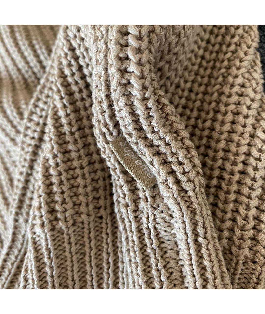 SUPREME Бежевый хлопковый джемпер / свитер, фото 4