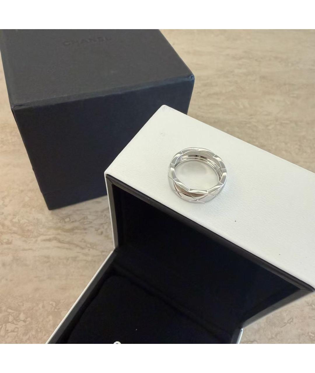 CHANEL Серебряное кольцо из белого золота, фото 5