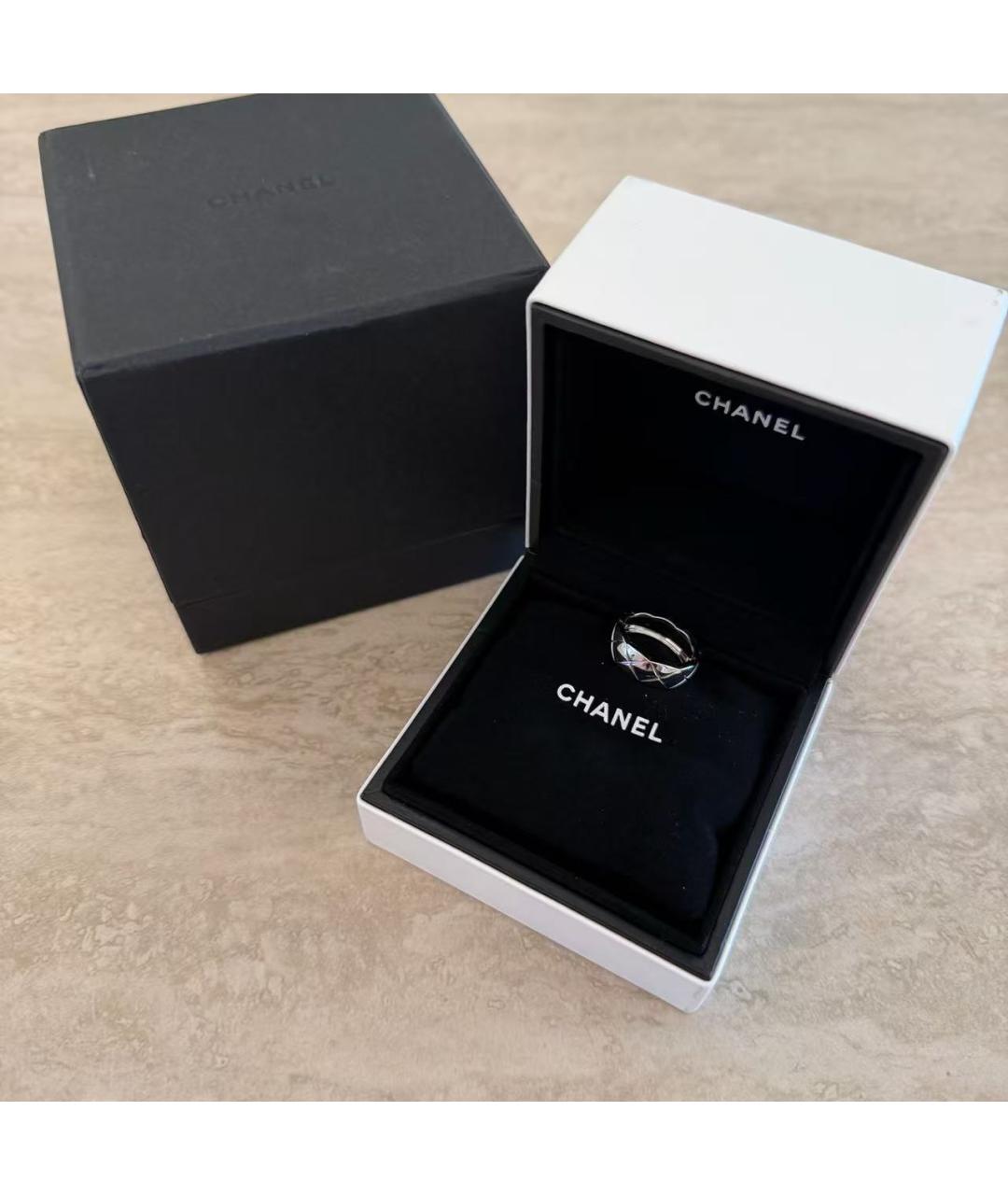 CHANEL Серебряное кольцо из белого золота, фото 3
