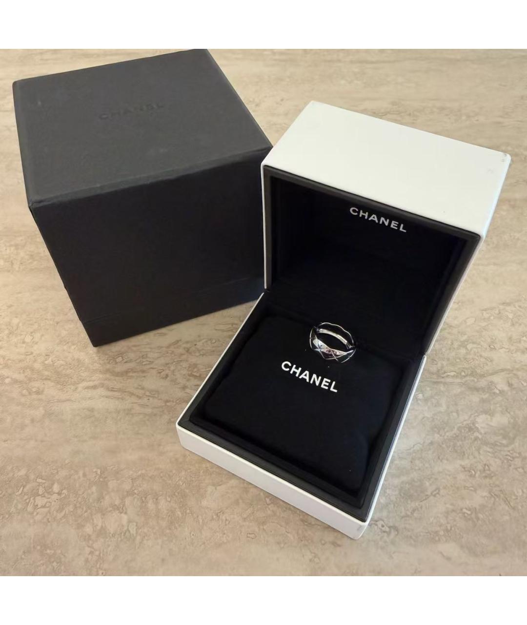 CHANEL Серебряное кольцо из белого золота, фото 4