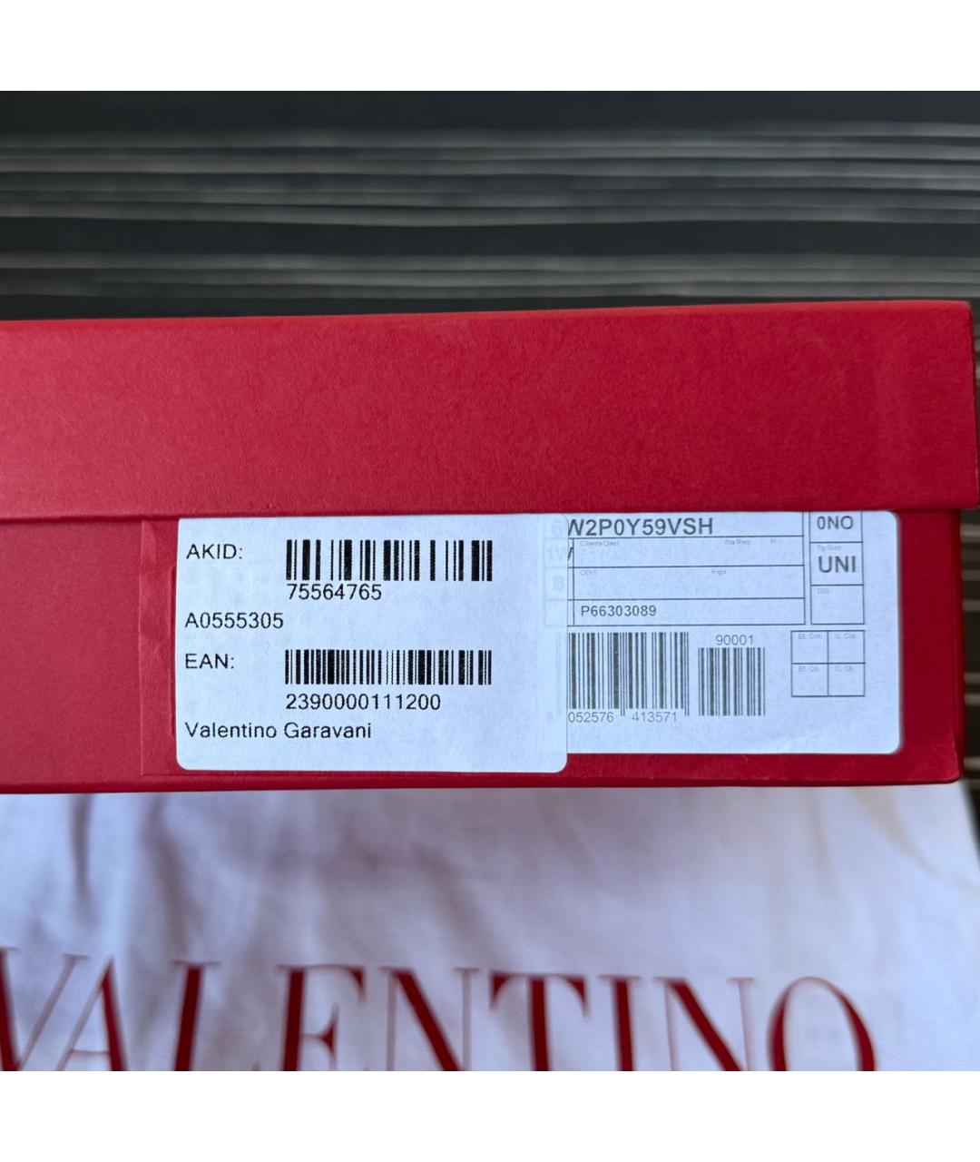 VALENTINO Черная кожаная сумка через плечо, фото 8