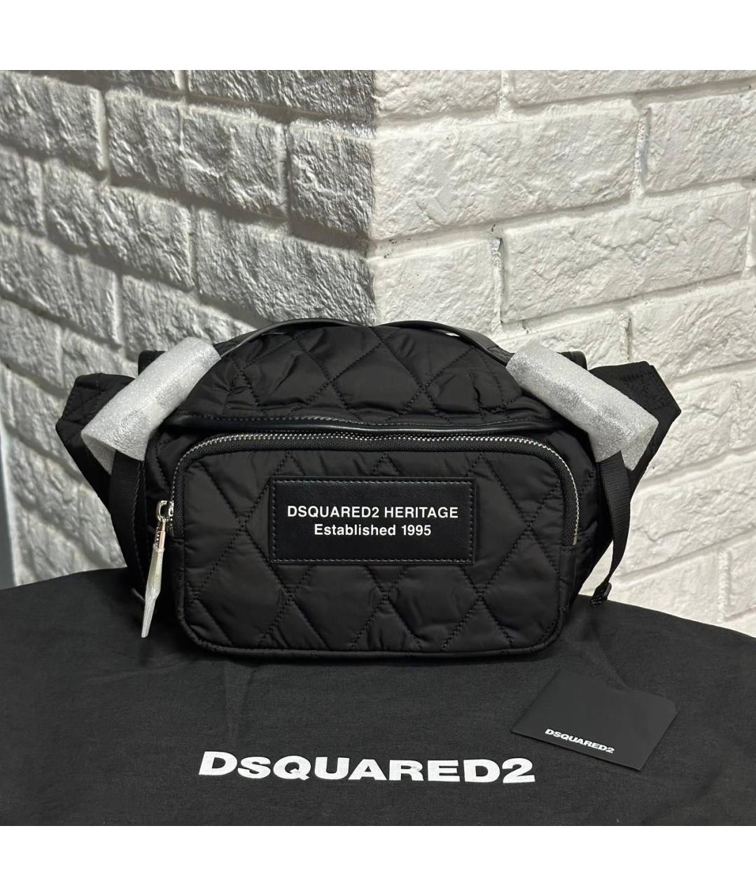 DSQUARED2 Черная сумка на плечо, фото 2