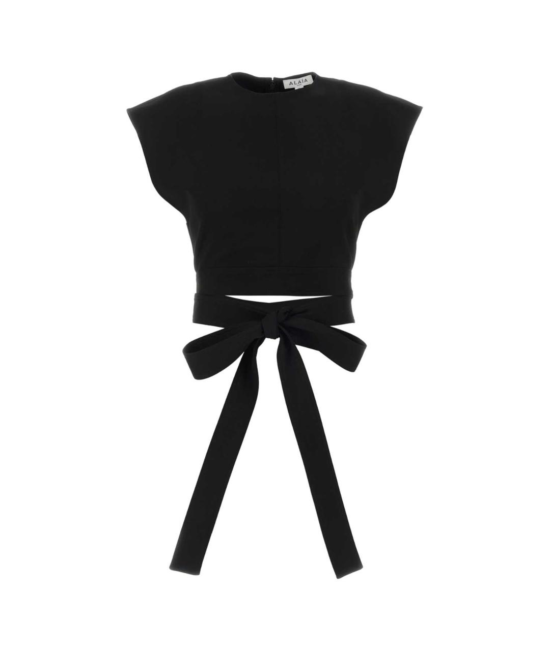 ALAIA Черная шерстяная футболка, фото 1