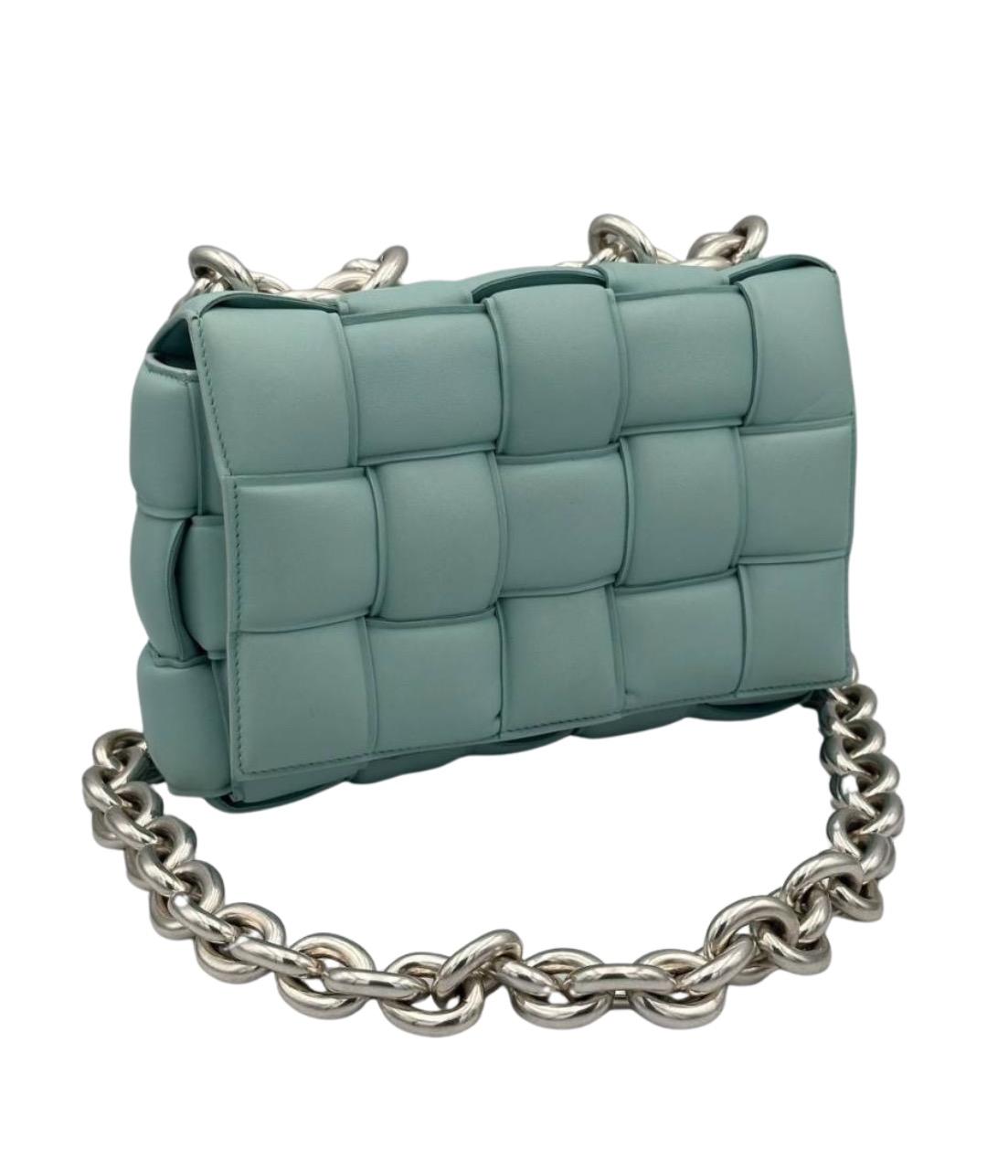 BOTTEGA VENETA Голубая кожаная сумка через плечо, фото 1