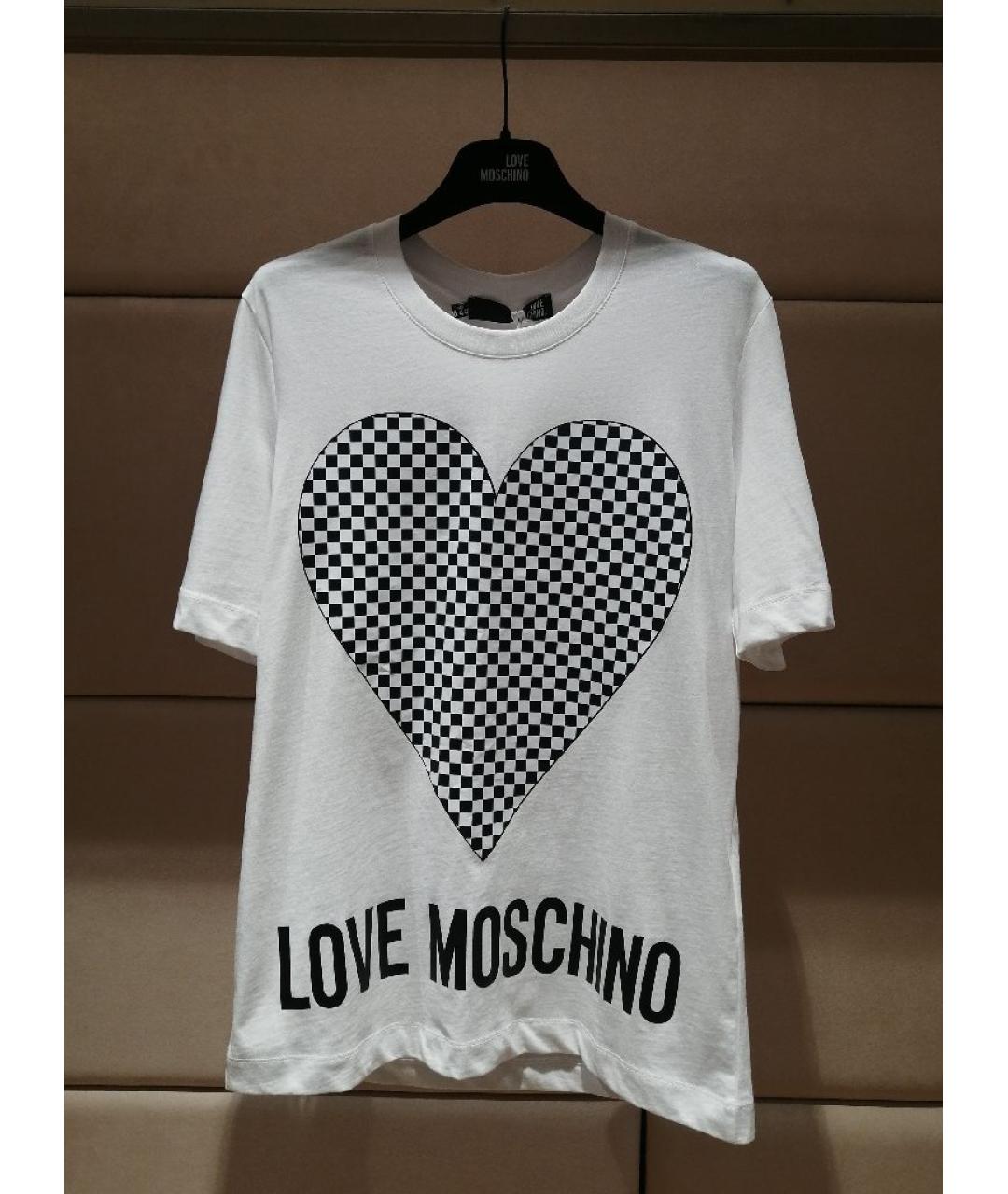 LOVE MOSCHINO Мульти хлопковая футболка, фото 3