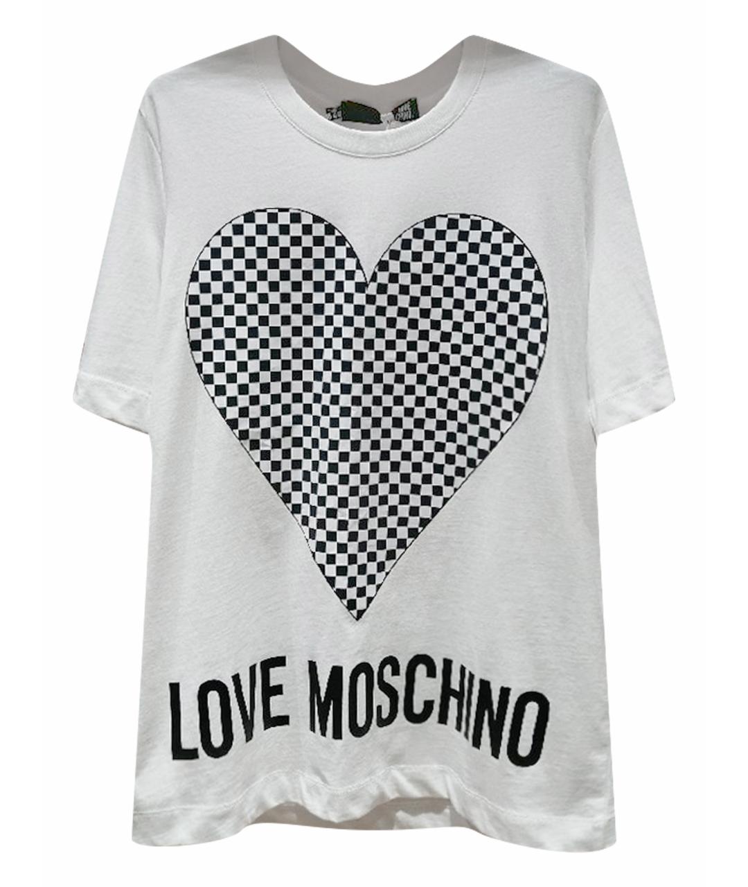 LOVE MOSCHINO Мульти хлопковая футболка, фото 1