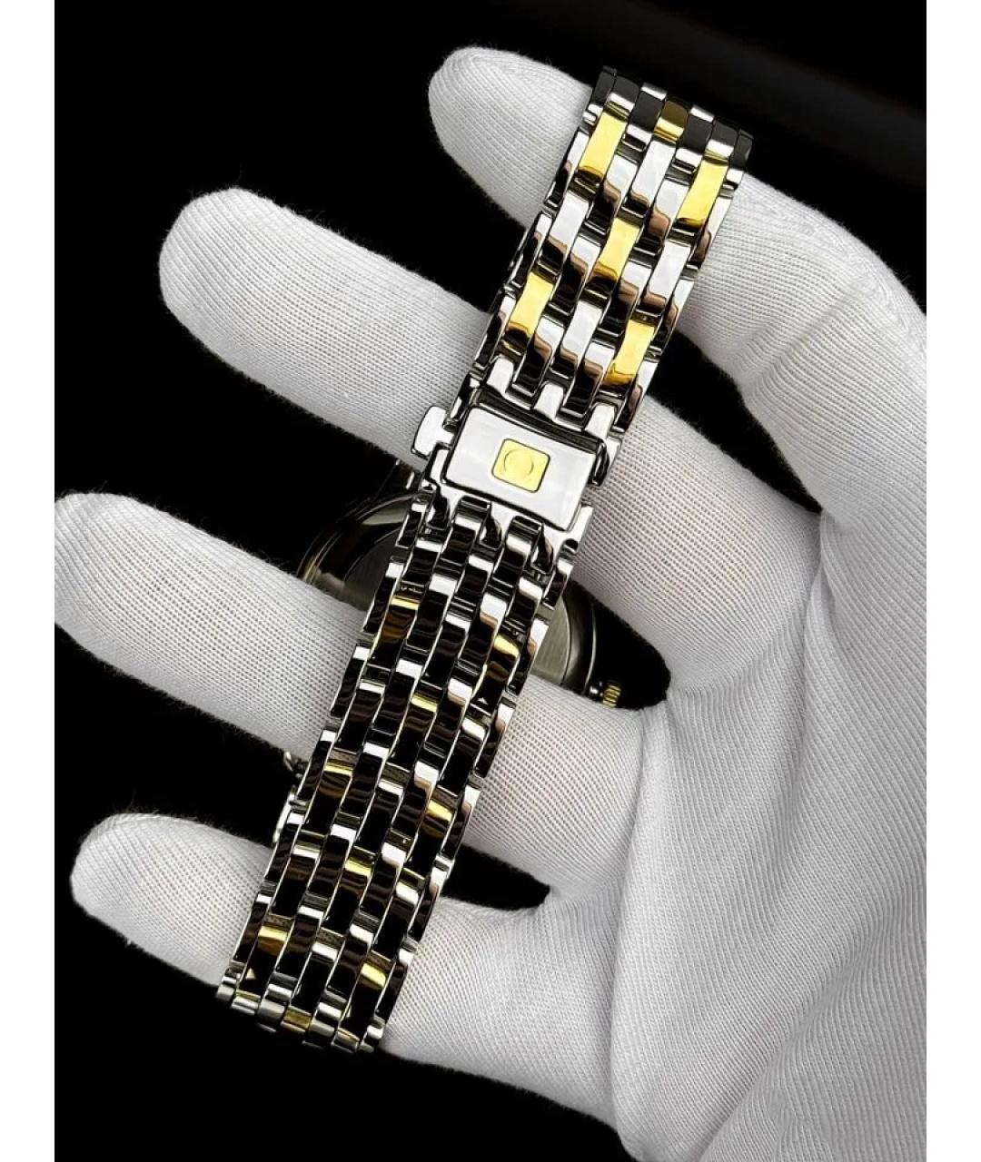 OMEGA Белые часы из желтого золота, фото 6