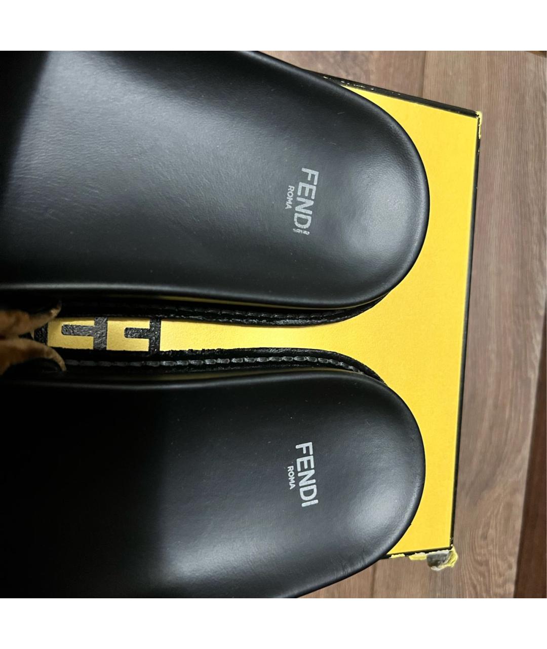FENDI Мульти кожаные мюли, фото 5