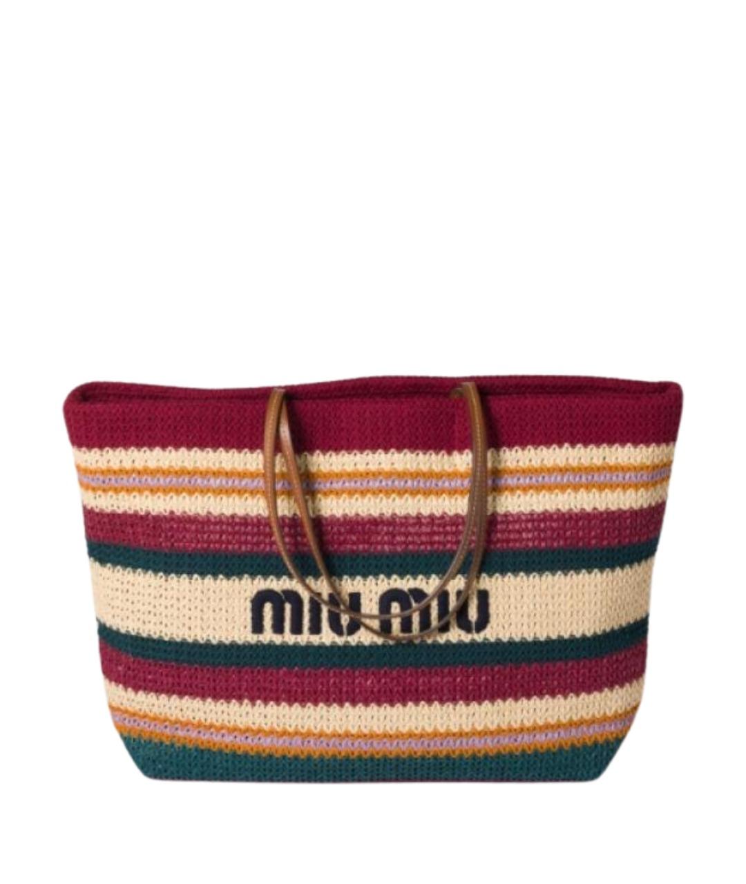 MIU MIU Мульти пелетеная сумка тоут, фото 1