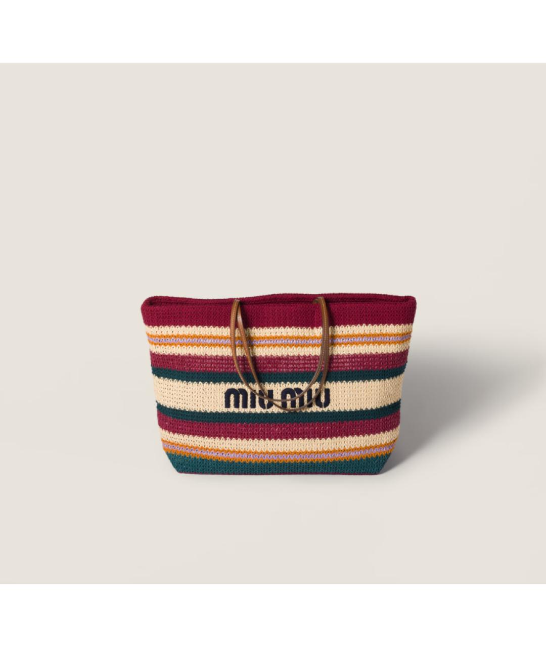 MIU MIU Мульти пелетеная сумка тоут, фото 6