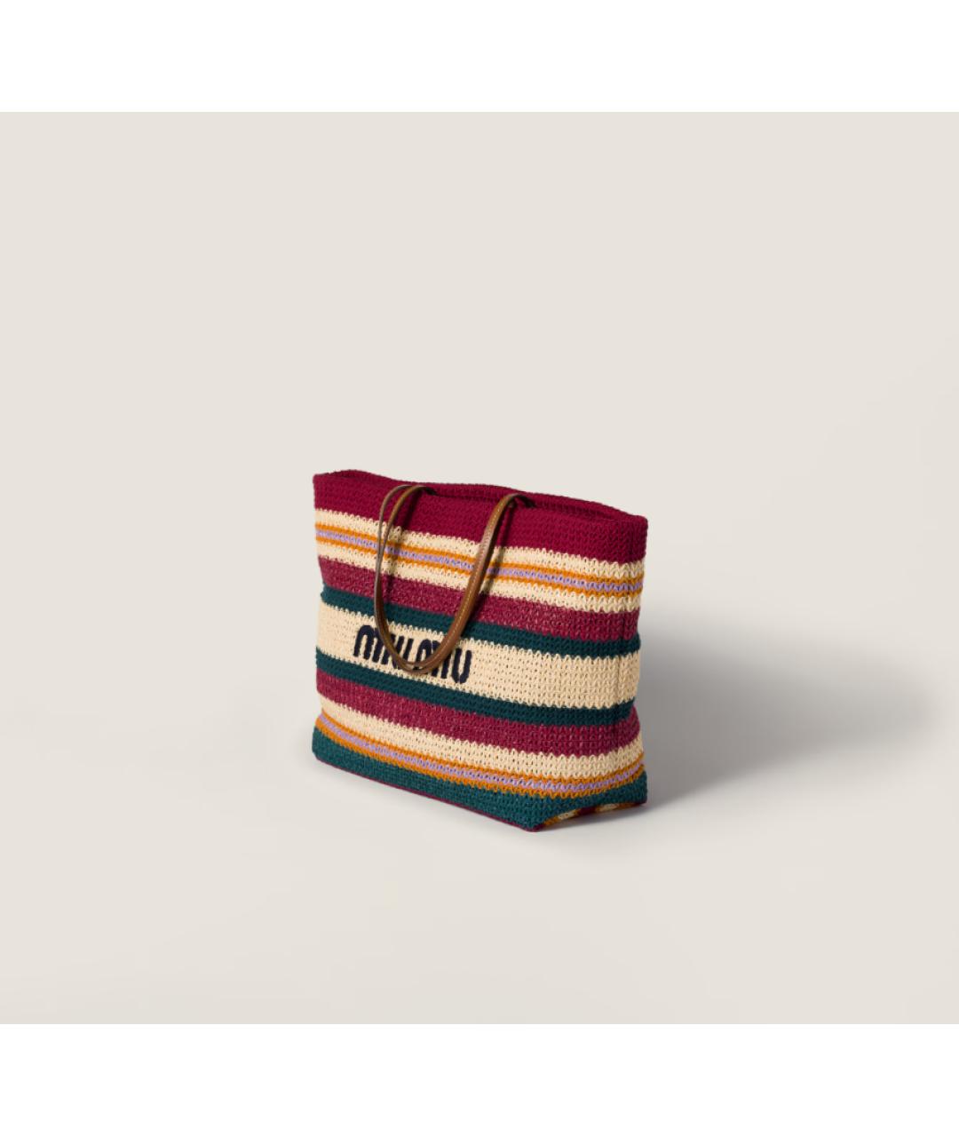 MIU MIU Мульти пелетеная сумка тоут, фото 2