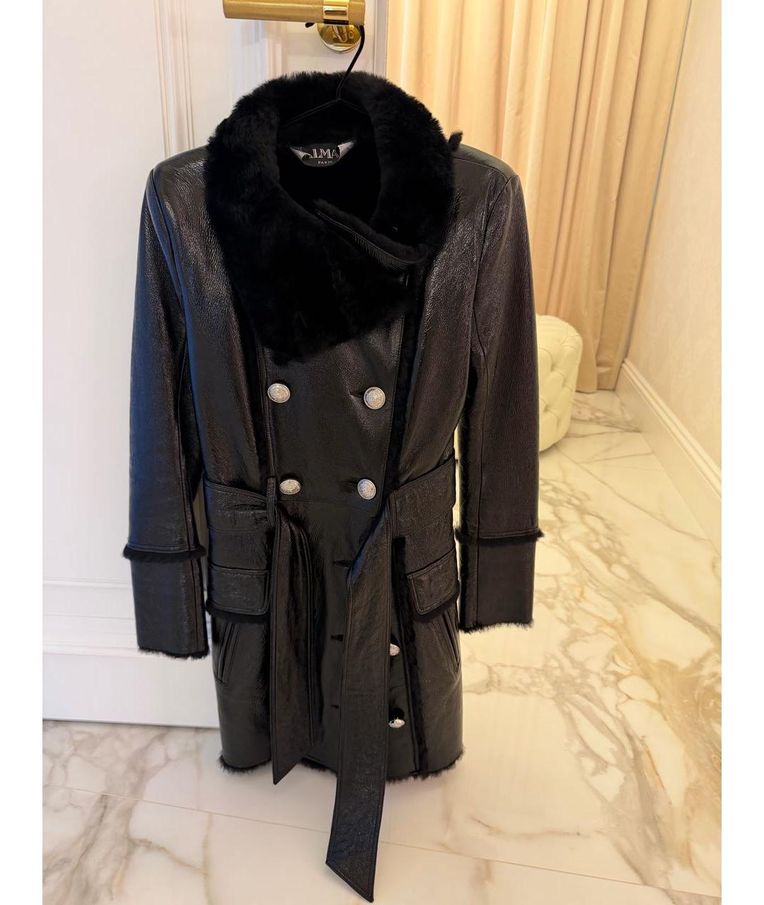 BALMAIN Черная дубленка, фото 6