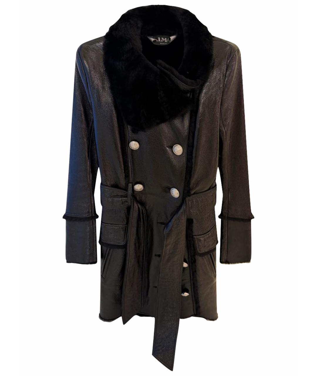 BALMAIN Черная дубленка, фото 1