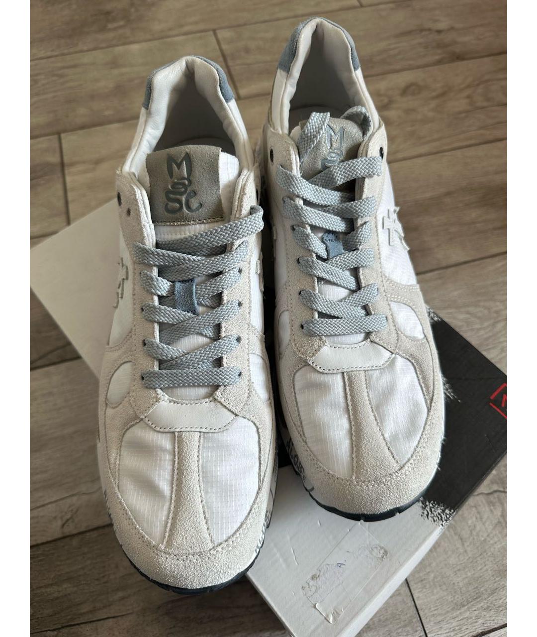 PREMIATA Белые замшевые низкие кроссовки / кеды, фото 3